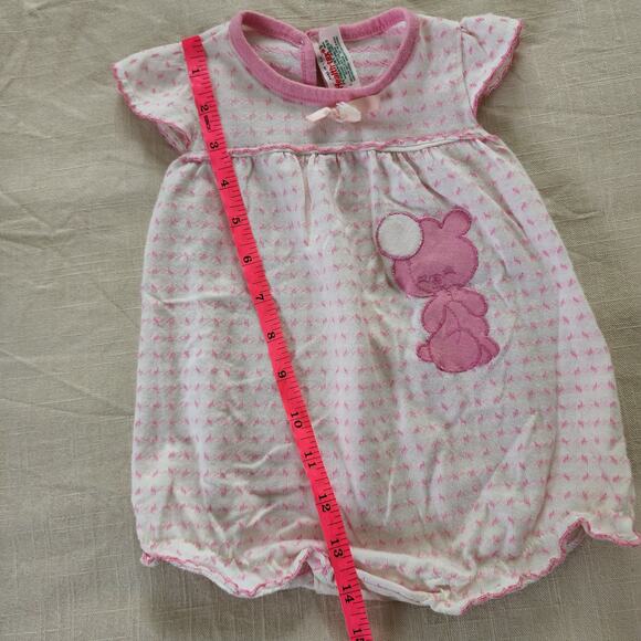 Vintage Healthtex Pink Bear Onesie 9 months - Picture 7 of 8